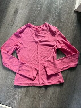 Skims cotton jersey pink long sleeve